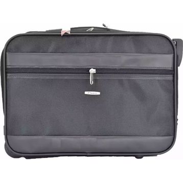 Çekçekli 42 cm Siyah Kabin Boy Seyahat ve Business Çanta