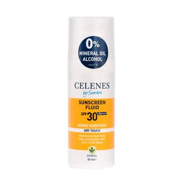 Celenes By Sweden Herbal Dry Touch SPF30 50 ml Mat Bitişli Güneş Kremi