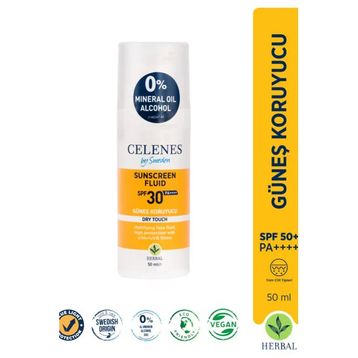Celenes By Sweden Herbal Dry Touch SPF30 50 ml Mat Bitişli Güneş Kremi