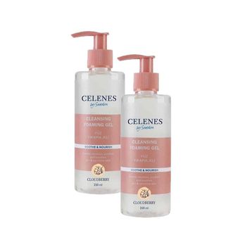 Celenes Cloudberry Hassas Ciltler 2x250 ml Yüz Yıkama Jeli