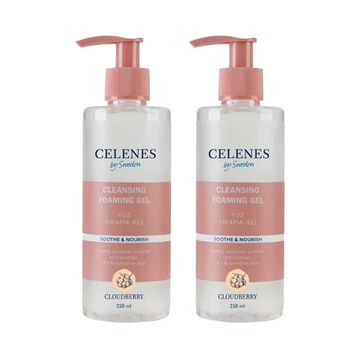 Celenes Cloudberry Hassas Ciltler 2x250 ml Yüz Yıkama Jeli
