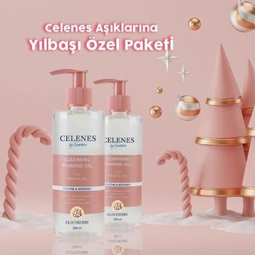 Celenes Cloudberry Hassas Ciltler 2x250 ml Yüz Yıkama Jeli