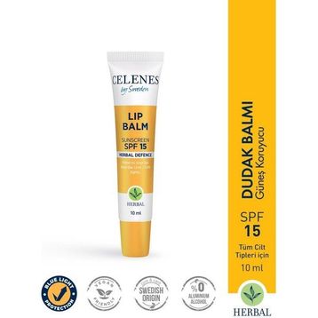 Celenes Herbal SPF15 10 ml Güneş Koruyucu Lip Balm