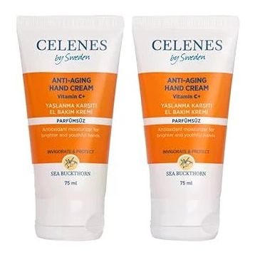 Celenes Sea Buckthorn Yaşlanma Karşıtı 2x75 ML El Kremi