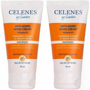 Celenes Sea Buckthorn Yaşlanma Karşıtı 2x75 ML El Kremi