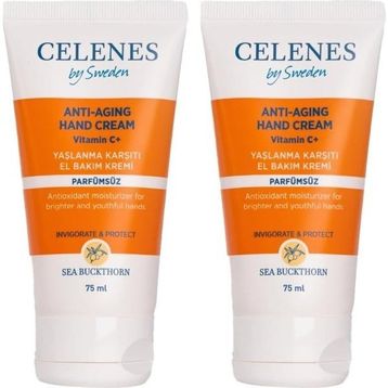 Celenes Sea Buckthorn Yaşlanma Karşıtı 2x75 ML El Kremi