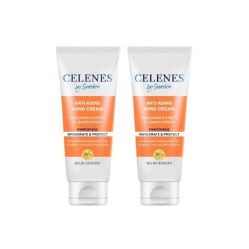 Celenes Sea Buckthorn Yaşlanma Karşıtı 2x75 ML El Kremi