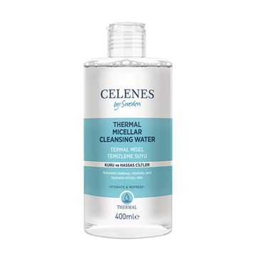 Celenes Thermal Misel 400 ml Kuru Hassas Ciltler Temizleme Suyu