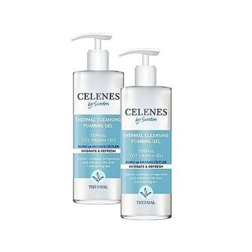 Celenes Thermal Yağlı Karma Ciltler 2x250 ml Yüz Temizleme Jeli