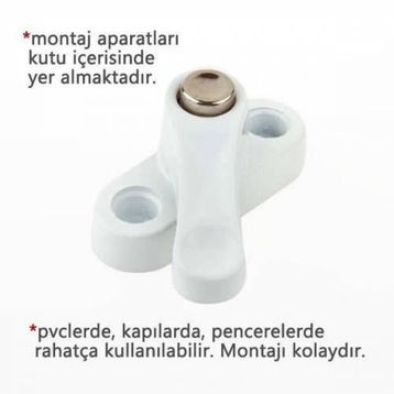 Çelik 6 Adet Pvc Kapı Pencere Emniyet Pimapen Kilidi