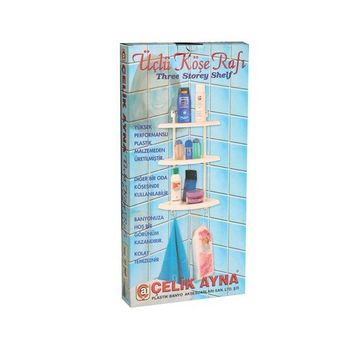 Çelik Ayna CLK133 3'lü Demonte Banyo Köşelik