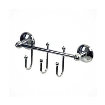 Çelik Banyo Çıkmalı Üçlü Askılık