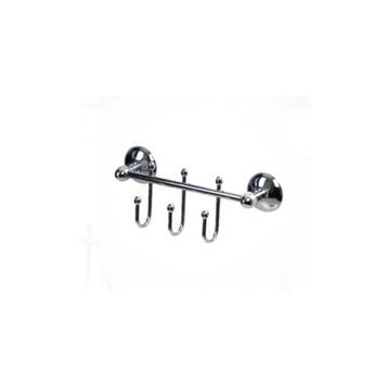Çelik Banyo Çıkmalı Üçlü Askılık