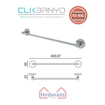 Çelik Banyo Dilek Uzun 40 CM Havluluk