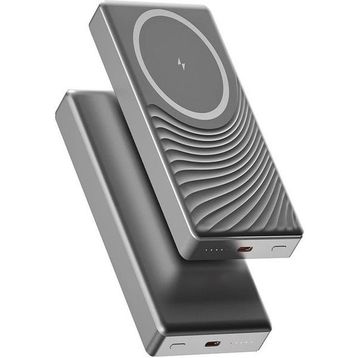 Çelikwork FP14 5.000 mAh 20W Usb-C LED Işıklı Wireless Slim Siyah Powerbank