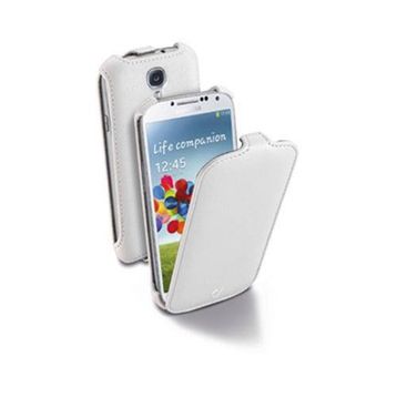Cellular Line Samsung Galaxy S4 Flap Deri Beyaz Kılıf