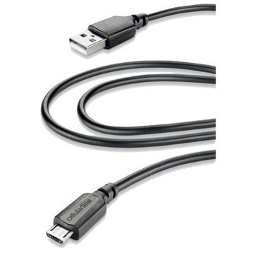 Cellular Line Siyah Micro Usb 2 m Şarj Ve Data Kablosu
