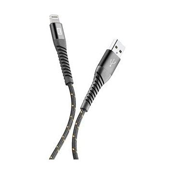 Cellular Line Tetra Force 2 m Siyah Lightning Kablo