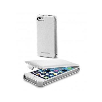 Cellular LineApple iPhone SE-5S-5 Flap Mıknatıssız Beyaz Kılıf
