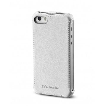 Cellular LineApple iPhone SE-5S-5 Flap Mıknatıssız Beyaz Kılıf