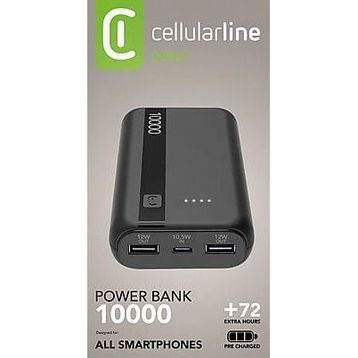 Cellularlıne 12w X 2 20.000 Mah Taşınabilir Siyah Şarj Cihazı