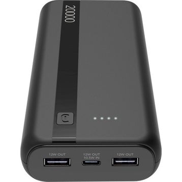 Cellularlıne 12w X 2 20.000 Mah Taşınabilir Siyah Şarj Cihazı