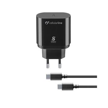 Cellularline 25W USB C'den USB C'ye Süper Hızlı Şarj Kiti