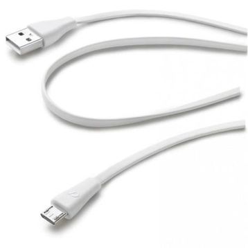 Cellularline Beyaz Micro USB Data Kablosu