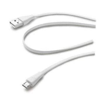Cellularline Beyaz Micro USB Data Kablosu