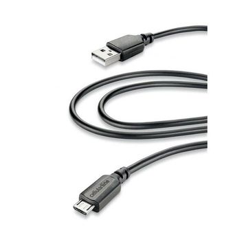 Cellularline Siyah 2 Micro USB Kablosu