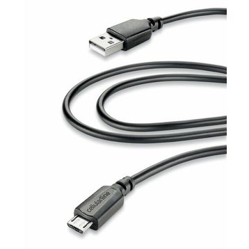 Cellularline Siyah 2 Micro USB Kablosu