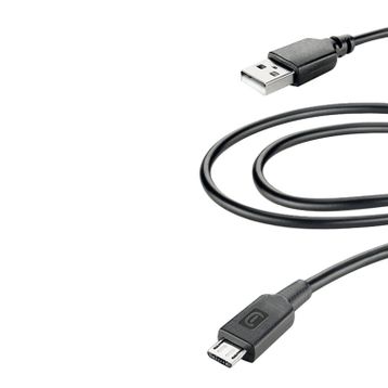 Cellularline Siyah 2 Micro USB Kablosu