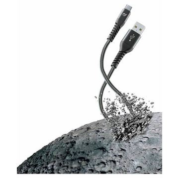 Cellularline Tetra Force Type-C Siyah 1 m USB Kablo