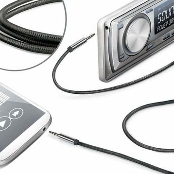 Celly LINEIN35TEXBK 3.5 mm Siyah Örgü Ses Kablosu