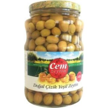 Cem 291-350 1 kg Çizik Yeşil Zeytin