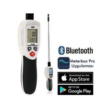 Cem DT-1880 Data Logger Özellikli Rüzgar Ölçer