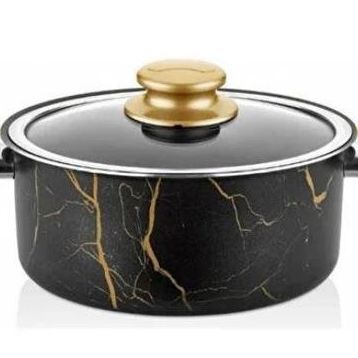 Cem Gold Marble 30 cm Derin Tencere