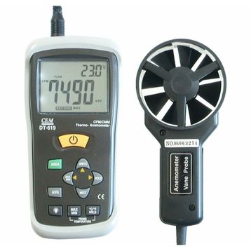 Cem Instruments CEM DT-619 Anemometre Rüzgar Hızı Ölçer