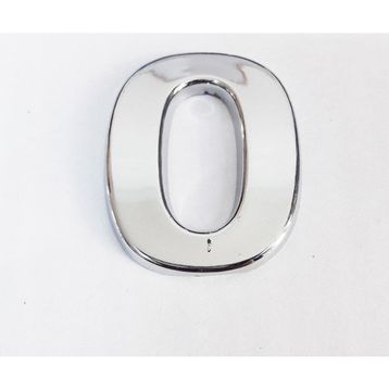 Cemax 3.75 cm Krom Yapışkanlı 0 Rakamı