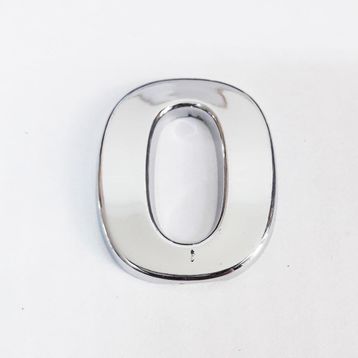 Cemax 3.75 cm Krom Yapışkanlı 0 Rakamı