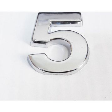 Cemax 3.75 cm Krom Yapışkanlı 5 Rakamı