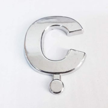 Cemax 3.75 cm Krom Yapışkanlı C Harfi