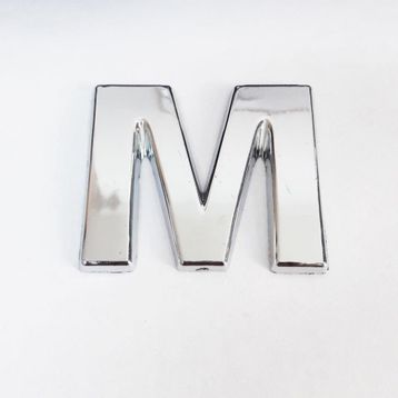 Cemax 3.75 cm Krom Yapışkanlı M Harfi