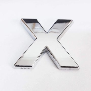 Cemax 3.75 cm Krom Yapışkanlı X Harfi