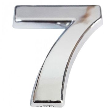 Cemax 5 cm Krom Yapışkanlı 7 Rakamı