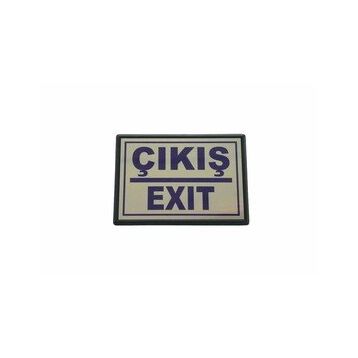 Cemax Büyük 13x8.5 cm Çıkış Exit Yönlendirme Levhası