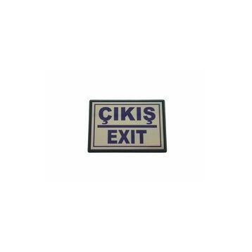 Cemax Büyük 13x8.5 cm Çıkış Exit Yönlendirme Levhası
