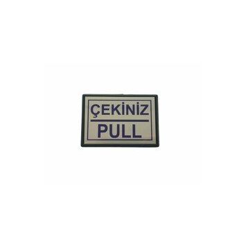 Cemax Büyük 13x8,5 cm Çekiniz Pull Yönlendirme Levhası
