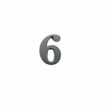 Cemax İtalik 5 cm Saten Yapışkanlı 6 Rakamı