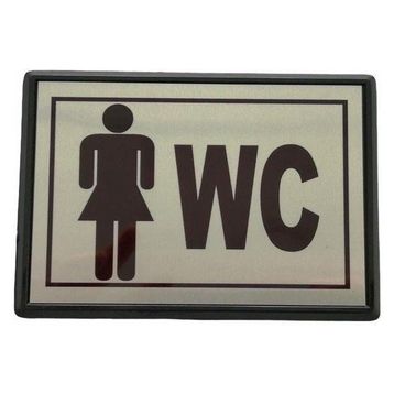 Cemax Küçük 10x7 cm Bayan WC Yönlendirme Levhası